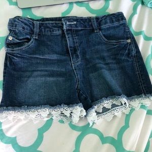 Cherokee Jean shorts with lace